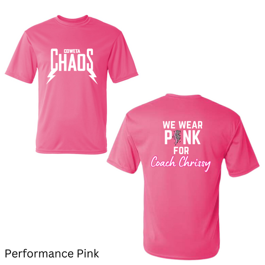 "We Wear Pink for Coach Chrissy" Coweta Chaos - Breast Cancer Awareness