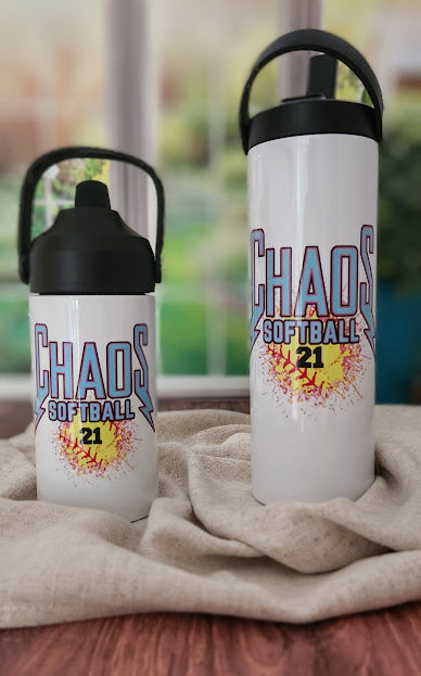 Coweta Chaos Softball Sister/Brother Water Bottle