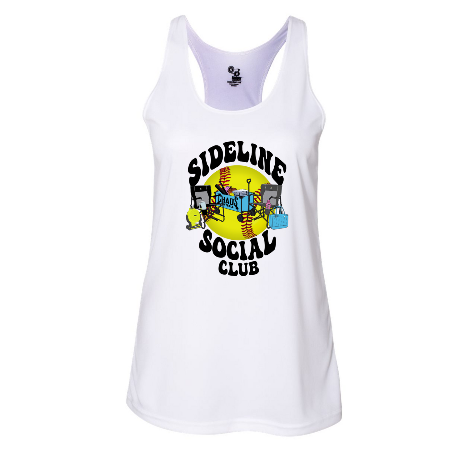 CHAOS "Sideline Social Club" Racerback Tank