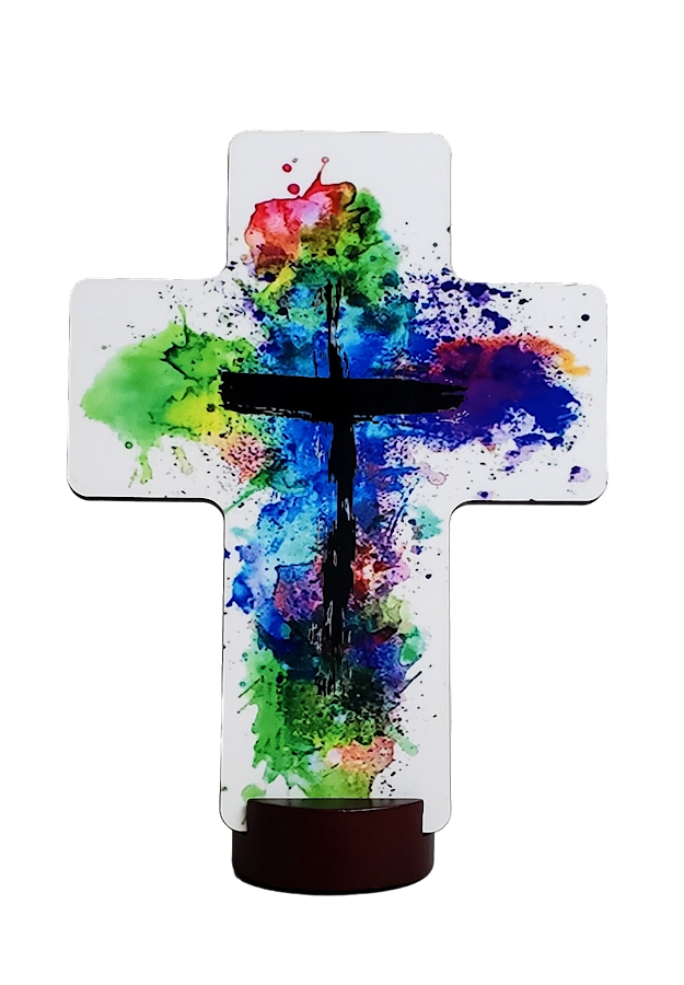 Splattered  Inspirational Crosses