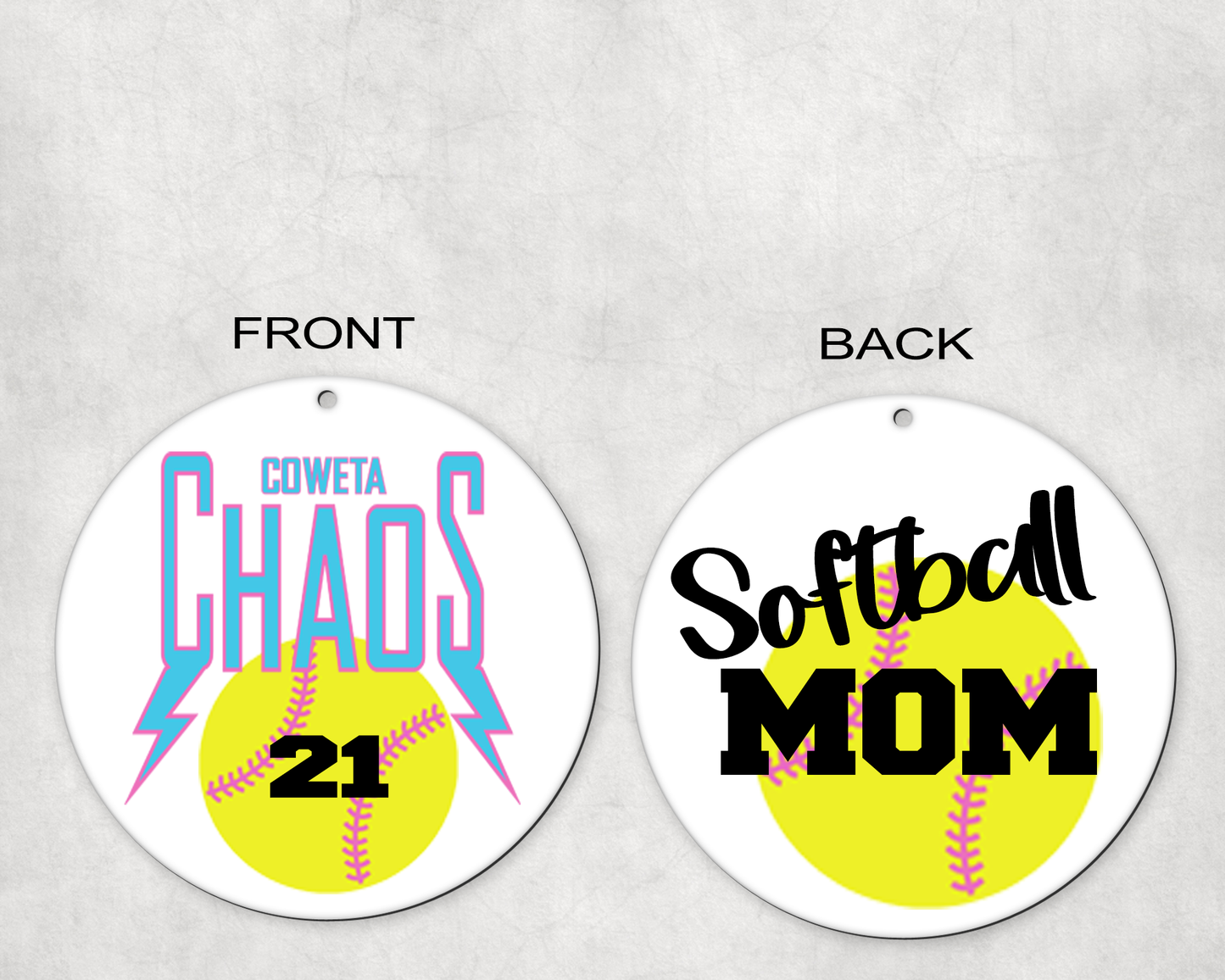 Coweta Chaos Softball Wristlet (Personalized)